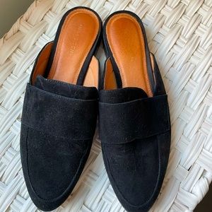 Halogen suede mules